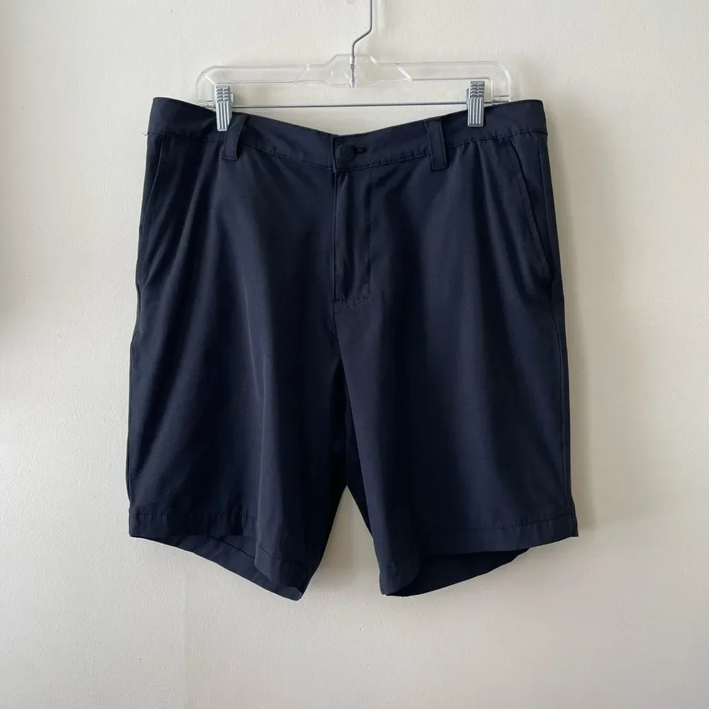 Banana Republic Men's Flat Front Shorts Black Size 38